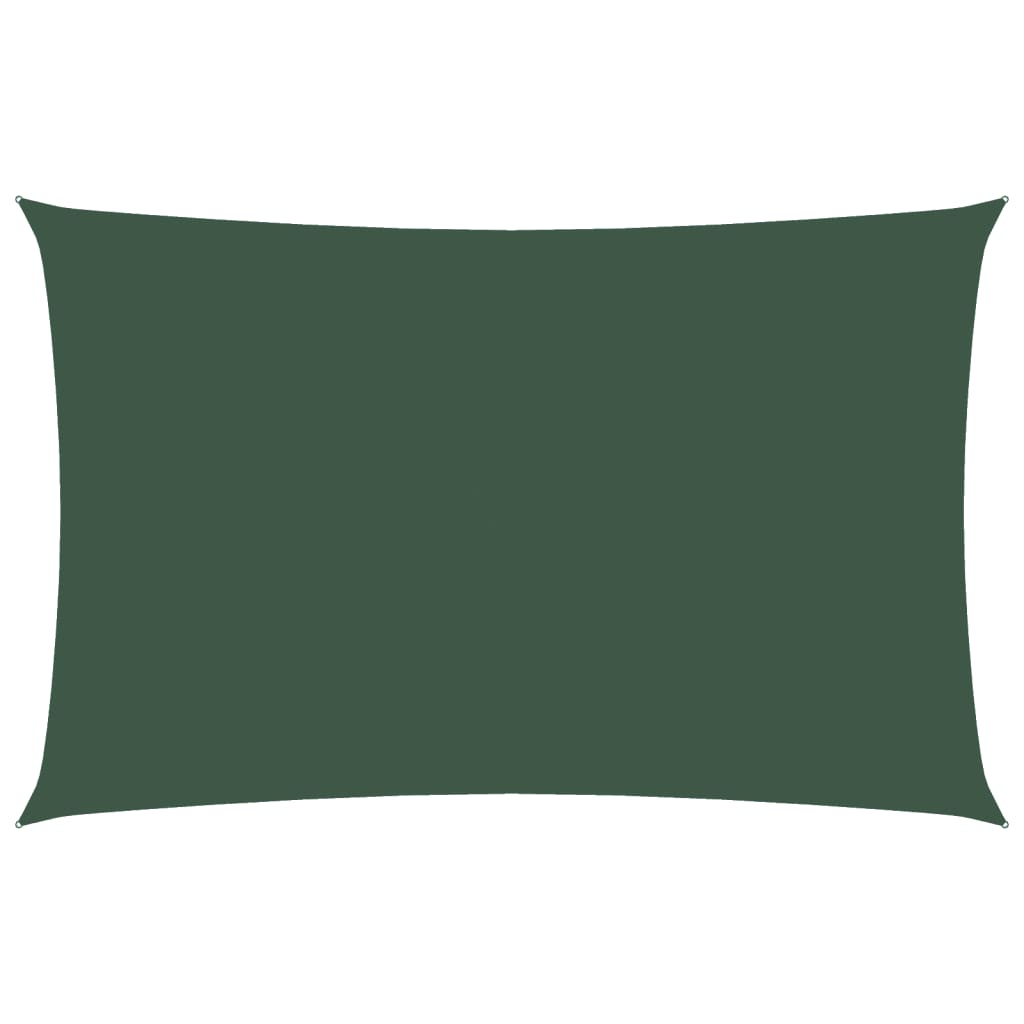 Vidaxl Sonnenschatten rechteckig 2,5 x 5 m Oxford Stoff dunkelgrün