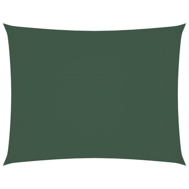 Vidaxl Sonnenschirm Rechteckig 4x5 M Oxford Stoff dunkelgrün