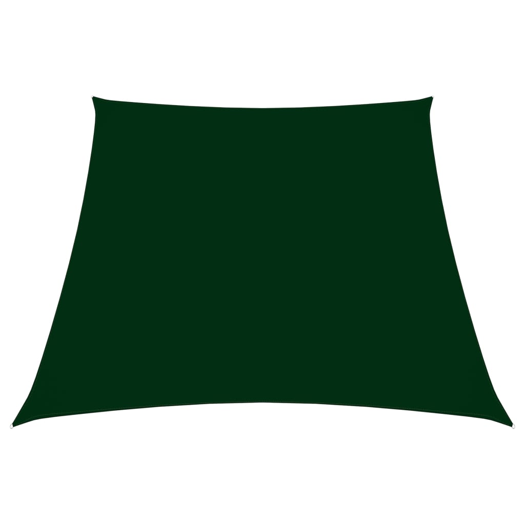 Vidaxl Zonnezeil Trapez 2 4x3 M Oxford Stoff dunkelgrün