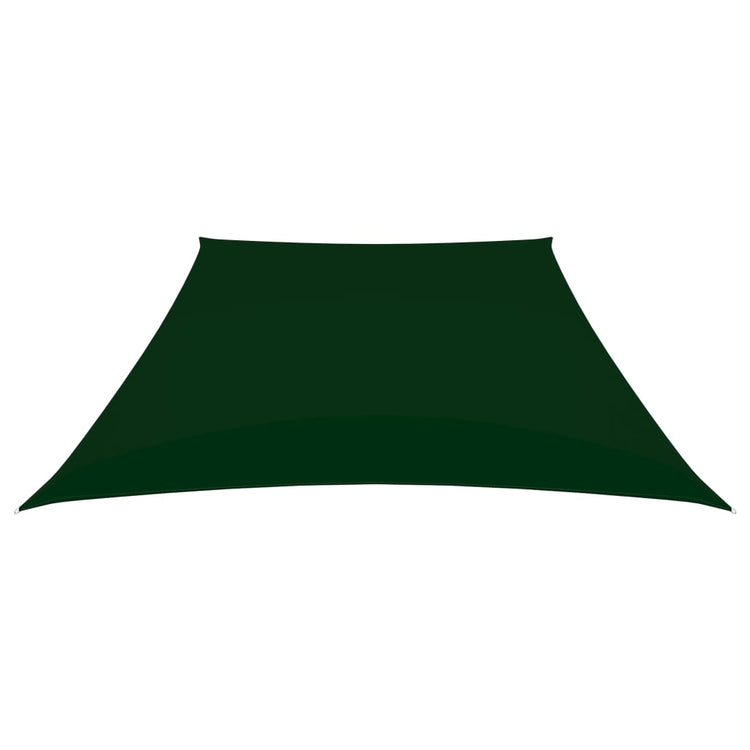 Vidaxl Zonnezeil Trapez 2 4x3 M Oxford Stoff dunkelgrün