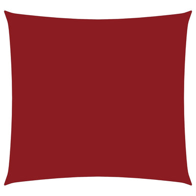 Vidaxx Markise quadratisch 3,6x3,6 m Oxford-Stoff rot