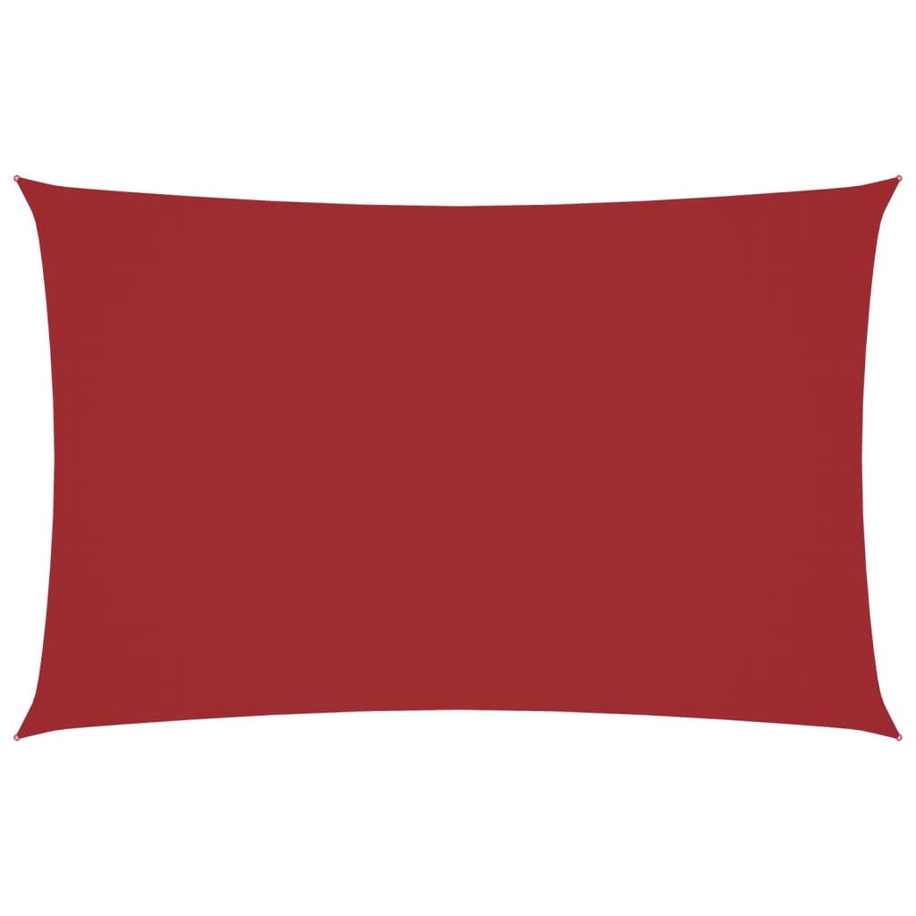 Vidaxx rechteckiger Sonnenschirm 2x5 m Oxford-Stoff rot