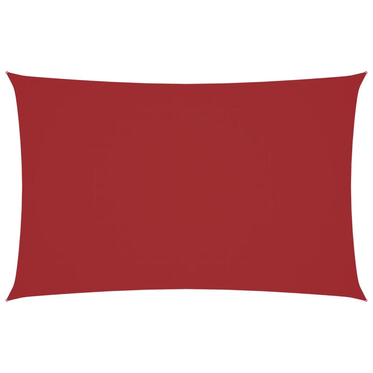 Vidaxx rechteckiger Sonnenschirm 2x5 m Oxford-Stoff rot