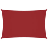 Vidaxx rechteckiger Sonnenschirm 2,5x5 m Oxford-Stoff rot - afbeelding 2