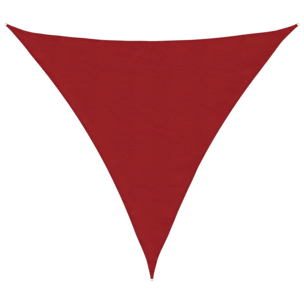 VidaXL Markise dreieckig 3,6x3,6x3,6 m Oxford-Stoff rot