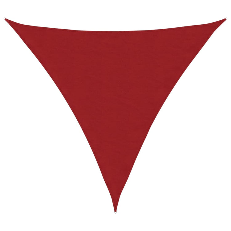 VidaXL Markise dreieckig 3,6x3,6x3,6 m Oxford-Stoff rot
