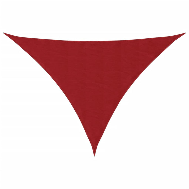 Vidaxx Markise dreieckig 3,5x3,5x4,9 m Oxford-Stoff rot