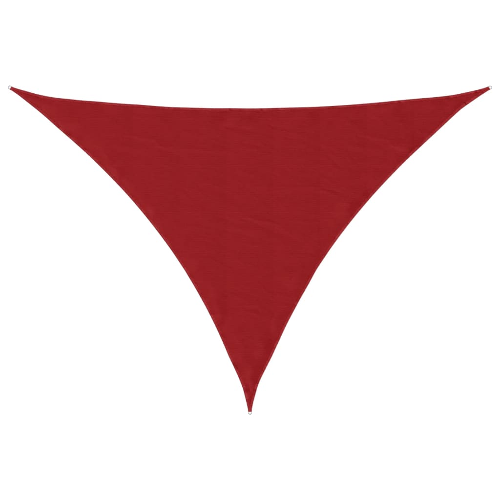 VidaXL Markise dreieckig 5x7x7 m Oxford-Stoff rot