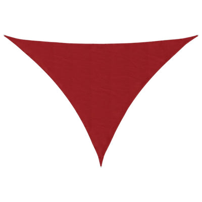VidaXL Markise dreieckig 5x7x7 m Oxford-Stoff rot