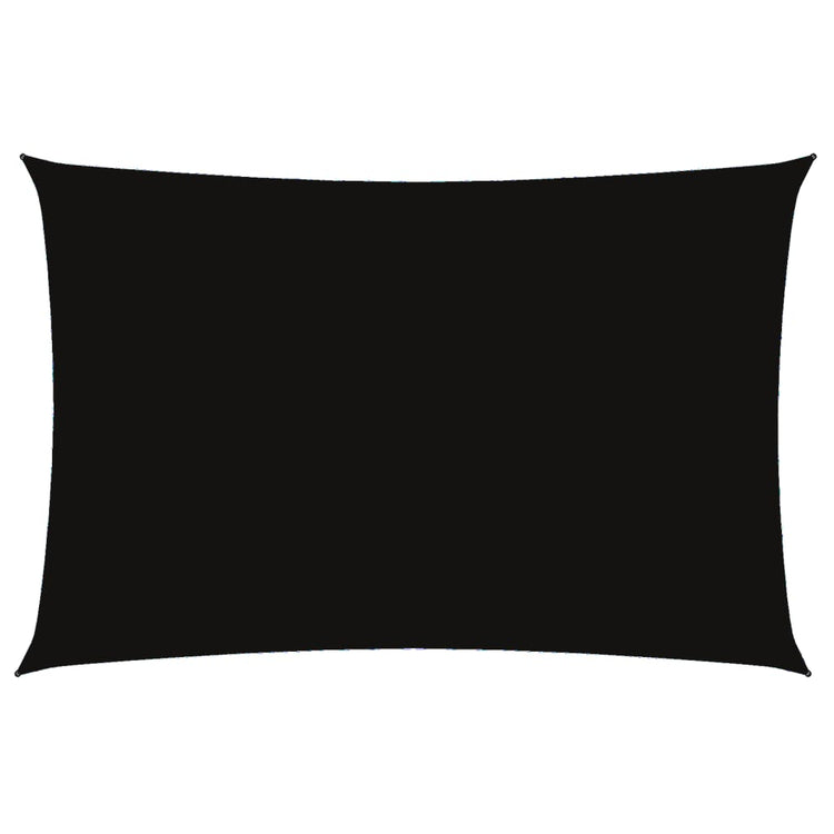 Vidaxl Sonnenschutz Rechteck 2x4 M Oxford Stoff schwarz