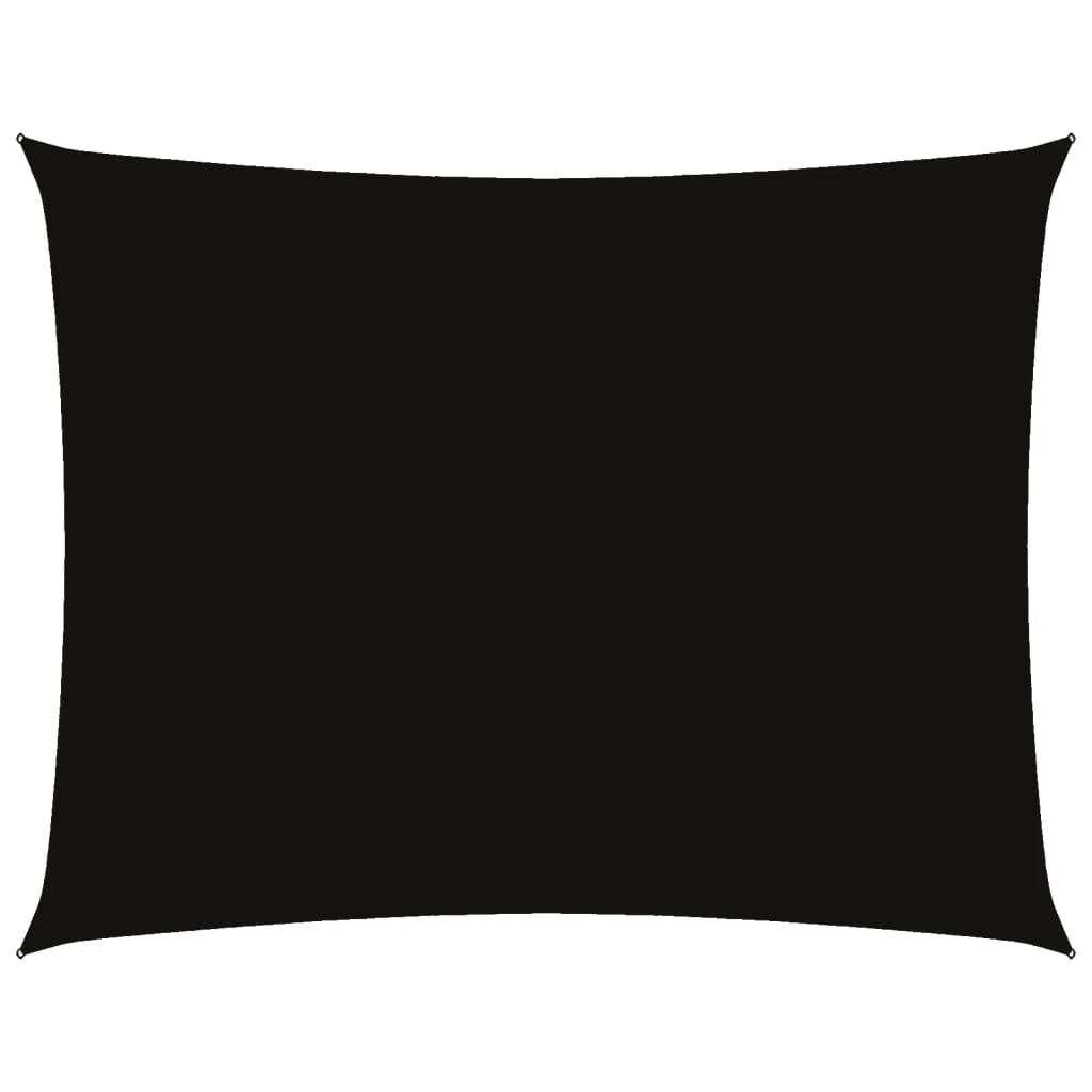 Vidaxl Sonnenschatten rechteckig 2,5 x 3,5 m Oxford Stoff schwarz