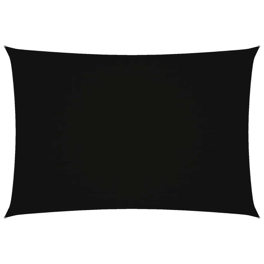 Vidaxl Sonnenschatten rechteckig 2,5 x 4,5 m Oxford Stoff schwarz