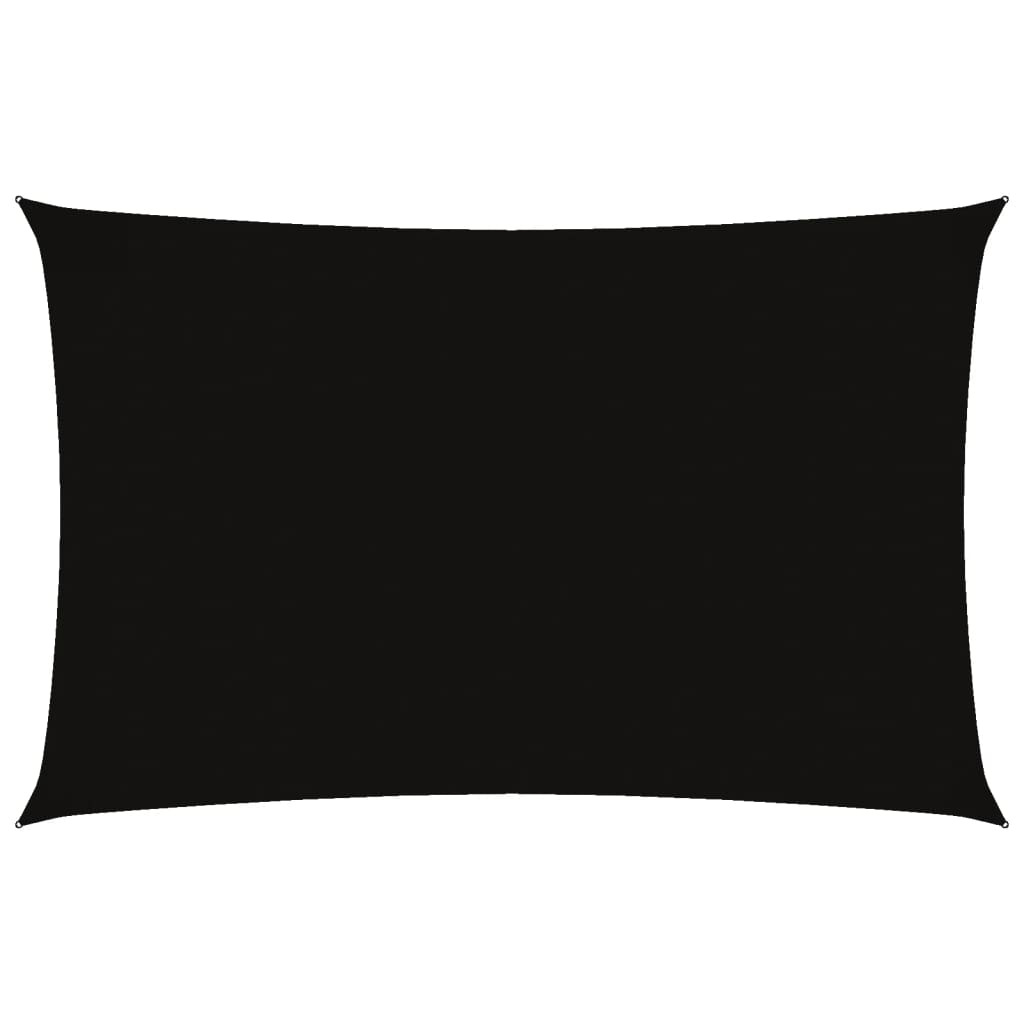 Vidaxl Sonnenschatten rechteckig 2,5 x 5 m Oxford Stoff schwarz