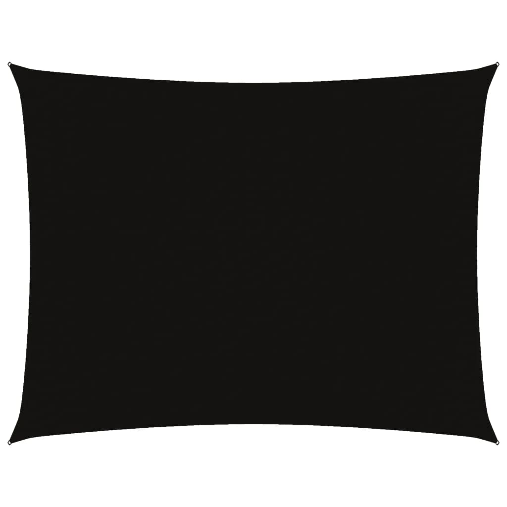 Vidaxl Sonnenschirm Rechteckig 3x6 M Oxford Stoff schwarz