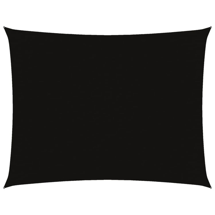 Vidaxl Sonnenschirm Rechteckig 3x6 M Oxford Stoff schwarz
