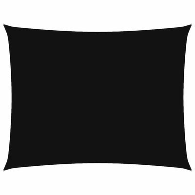 Vidaxl Sonnenschatten rechteckig 3,5 x 5 M. Oxford Stoff schwarz