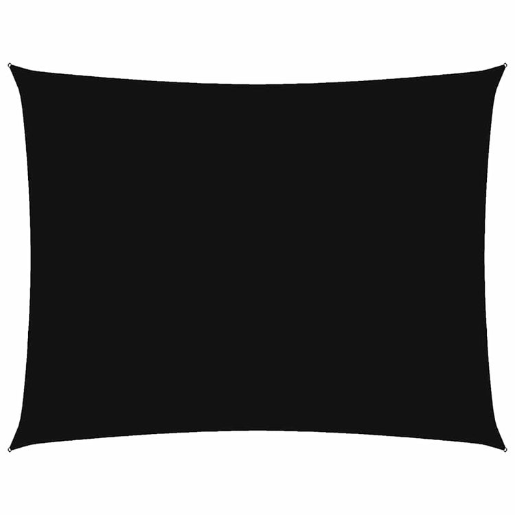 Vidaxl Sonnenschatten rechteckig 3,5 x 5 M. Oxford Stoff schwarz