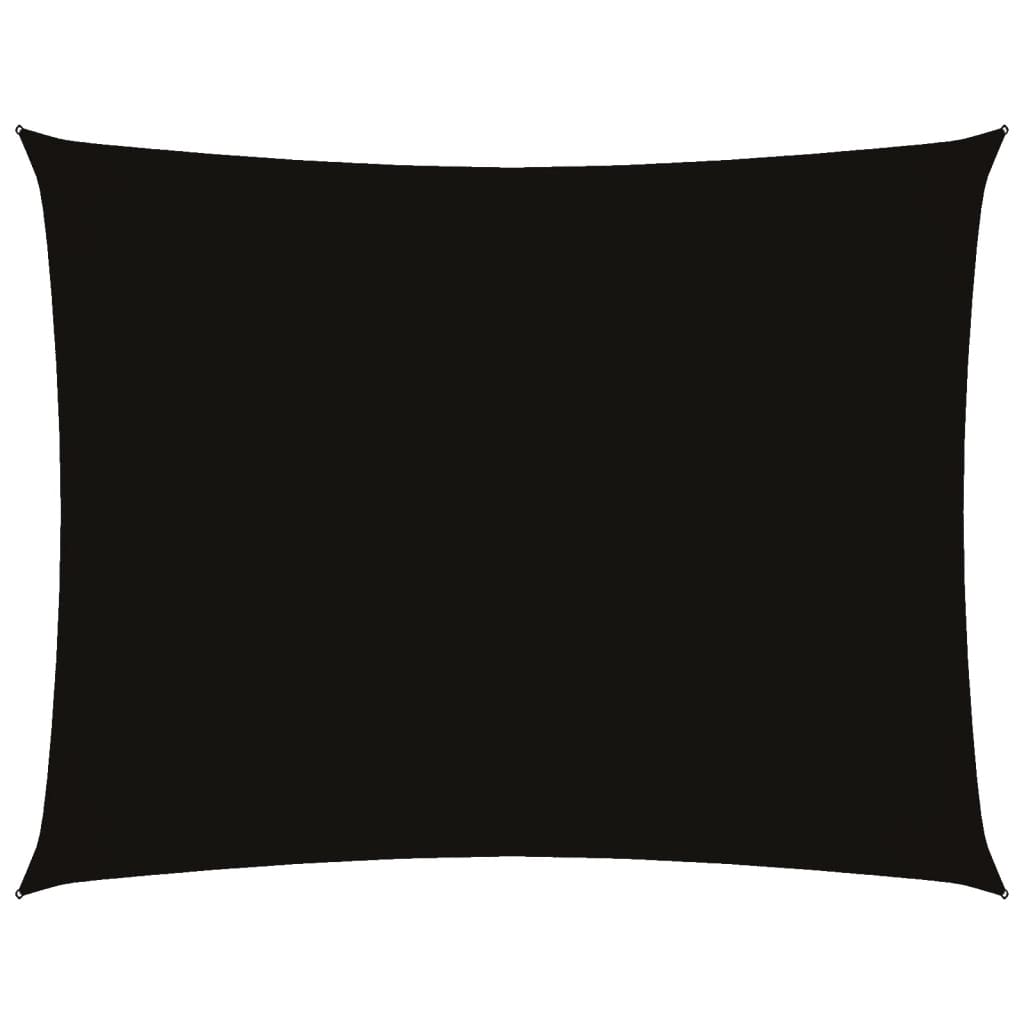 Vidaxl Sonnenschirm Rechteckig 4x6 M Oxford Stoff schwarz