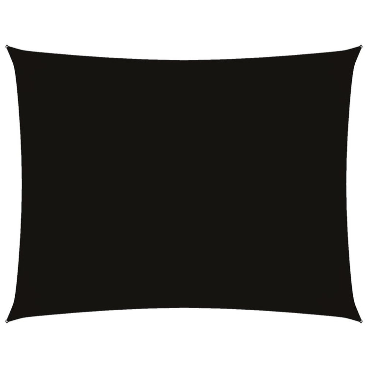 Vidaxl Sonnenschirm Rechteckig 4x6 M Oxford Stoff schwarz