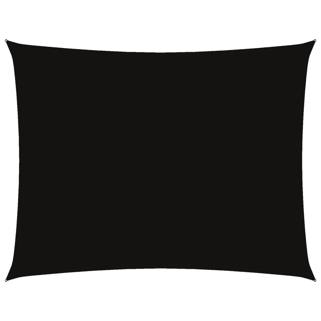 Vidaxl Sonnenschutz Rechteck 5x6 M Oxford Stoff schwarz