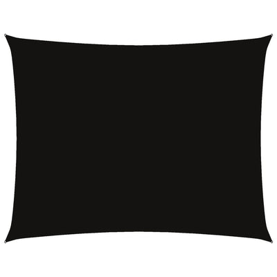 Vidaxl Sonnenschutz Rechteck 5x6 M Oxford Stoff schwarz