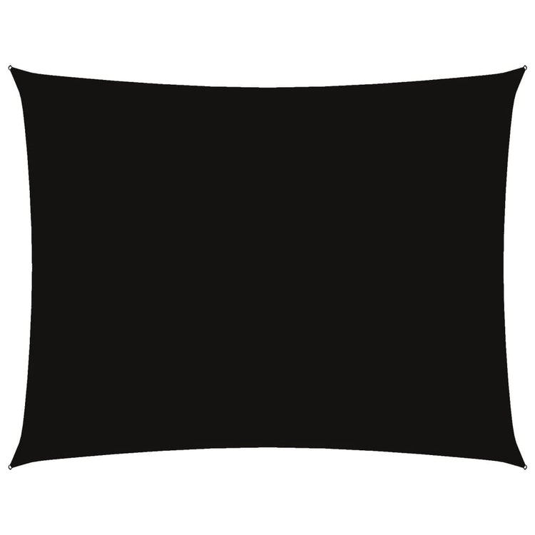 Vidaxl Sonnenschutz Rechteck 5x6 M Oxford Stoff schwarz