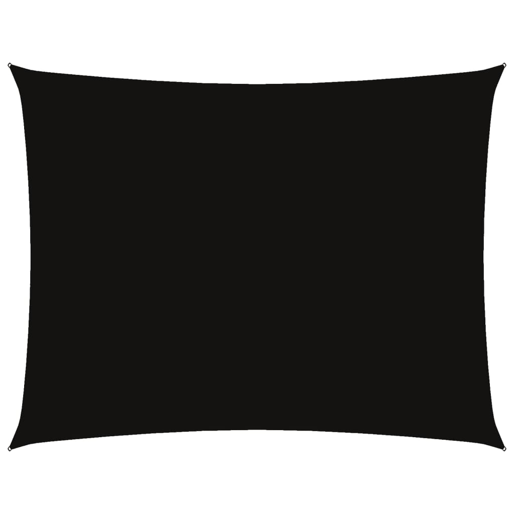 Vidaxl Sonnenschutz Rechteck 6x7 M Oxford Stoff schwarz