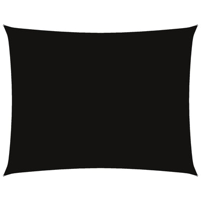 Vidaxl Sonnenschutz Rechteck 6x7 M Oxford Stoff schwarz
