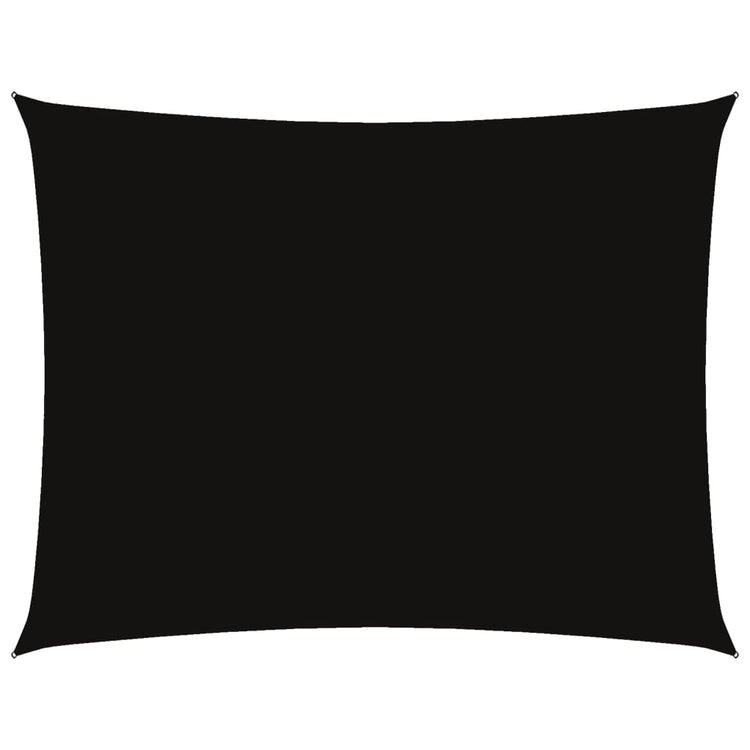 Vidaxl Sonnenschutz Rechteck 6x7 M Oxford Stoff schwarz
