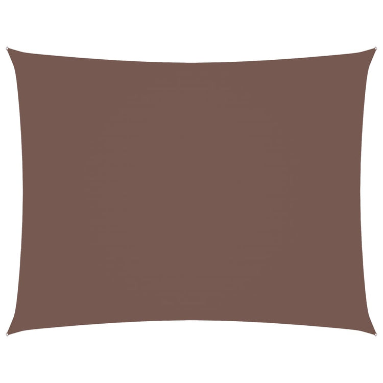 VIDAXL Sunshade Rechteck 3x4,5 M Oxford Stoff braun