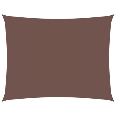 VIDAXL Sunshade Rechteck 3,5 x 4,5 M Oxford Stoffbraun