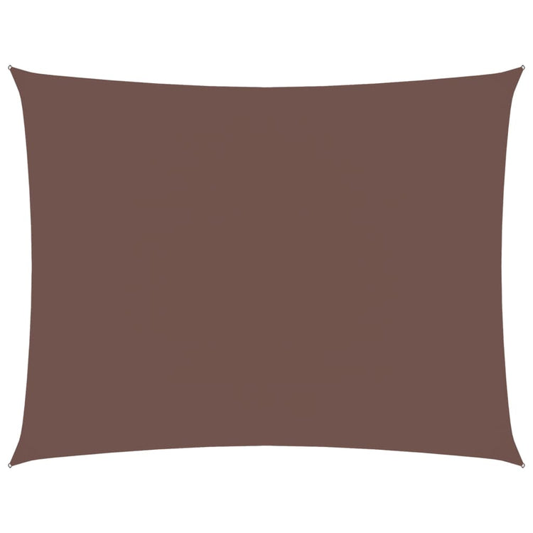 VIDAXL Sunshade Rechteck 3,5 x 4,5 M Oxford Stoffbraun