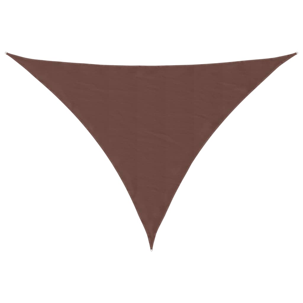 Vidaxl Sunshade Triangular 5x6x6 M Oxford Stoff braun