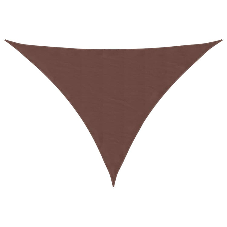 Vidaxl Sunshade Triangular 5x6x6 M Oxford Stoff braun