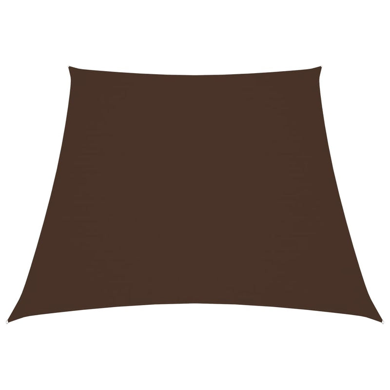 Vidaxl Zonnezeil Trapez 2 4x3 M Oxford Stoff braun