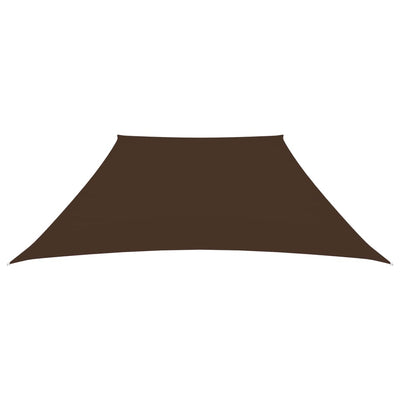 Vidaxl Zonnezeil Trapez 2 4x3 M Oxford Stoff braun