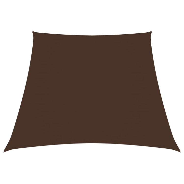 Vidaxl Zonnezeil Trapez 3 5x4 M Oxford Stoff braun