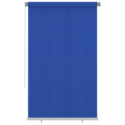 Vidaxl Roller Blind für außen 140 x 230 cm HDPE Blau