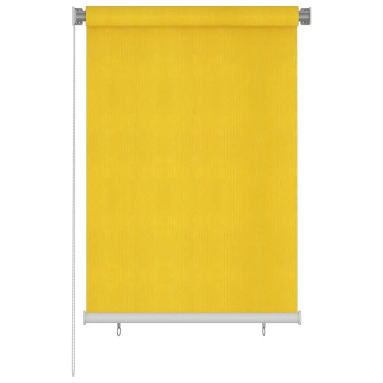 Vidaxl Roller Blind für Außen 100x140 cm HDPE Gelb