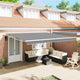 VidaXL Seidenrahmen weiß 400 × 350 cm Aluminium