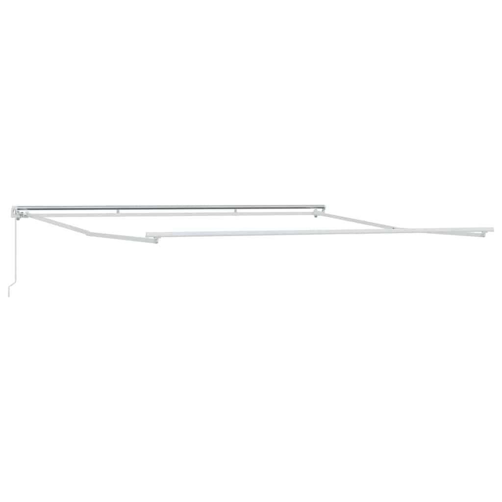 VidaXL Seidenrahmen weiß 400 × 350 cm Aluminium