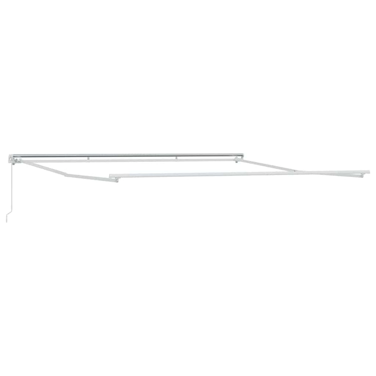 VidaXL Seidenrahmen weiß 450 × 350 cm Aluminium