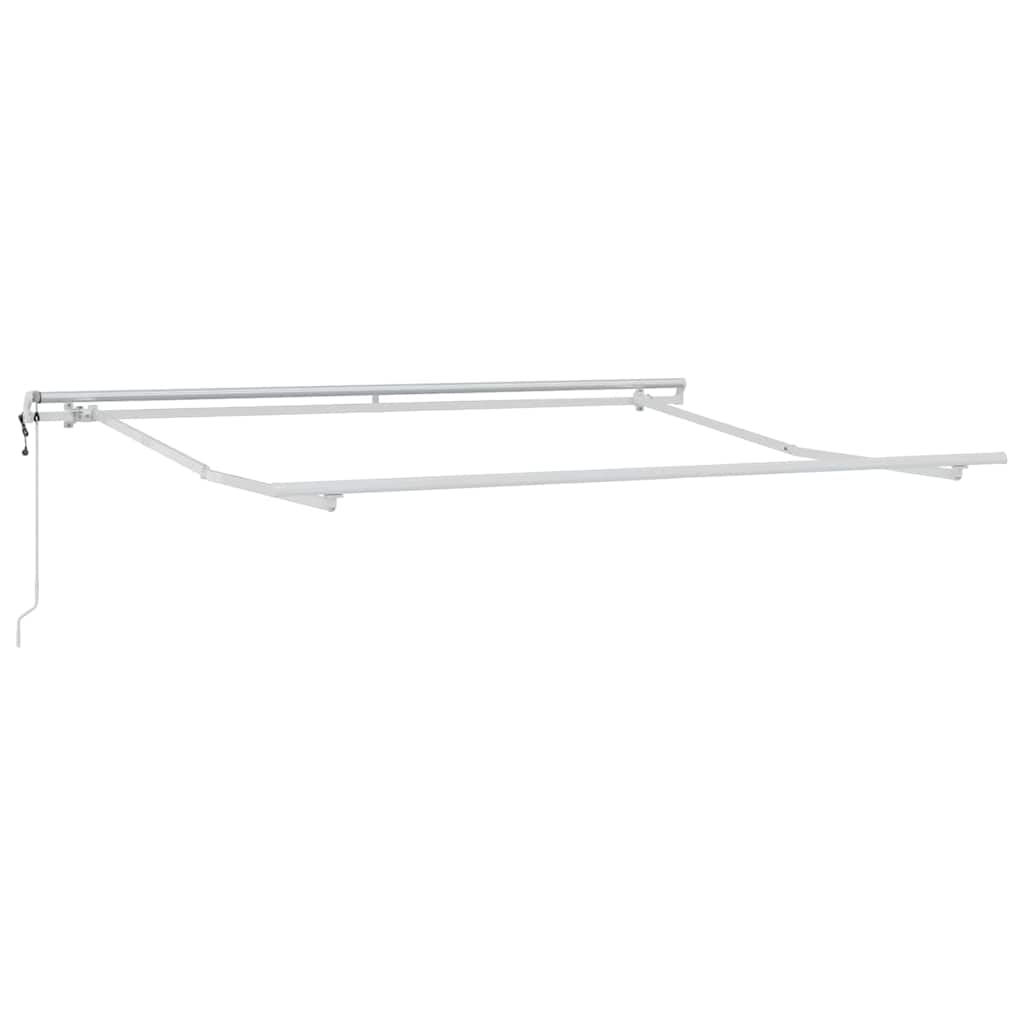 VidaXL Seidenrahmen weiß 350 x 250 cm Aluminium