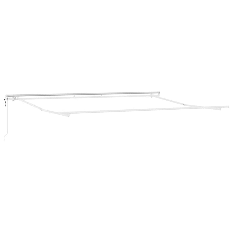 VidaXL Seidenrahmen weiß 450 × 300 cm Aluminium