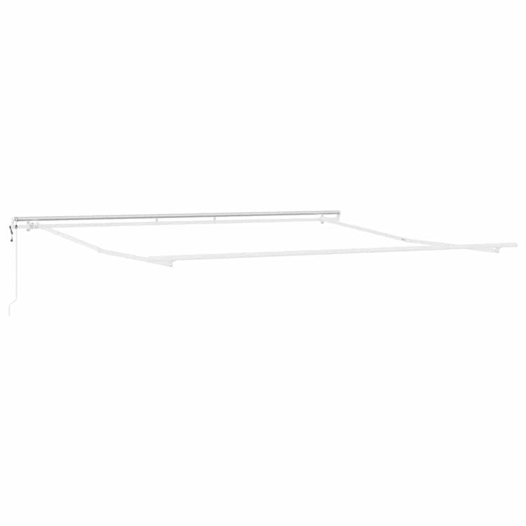 VidaXL Seidenrahmen weiß 400 × 350 cm Aluminium