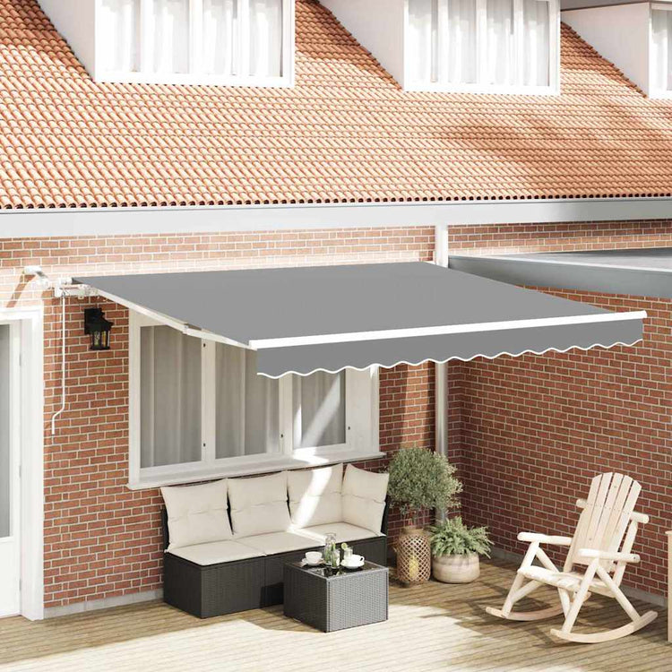 Vidaxxl Seitengestell weiß 3 x 2,5 m Aluminium