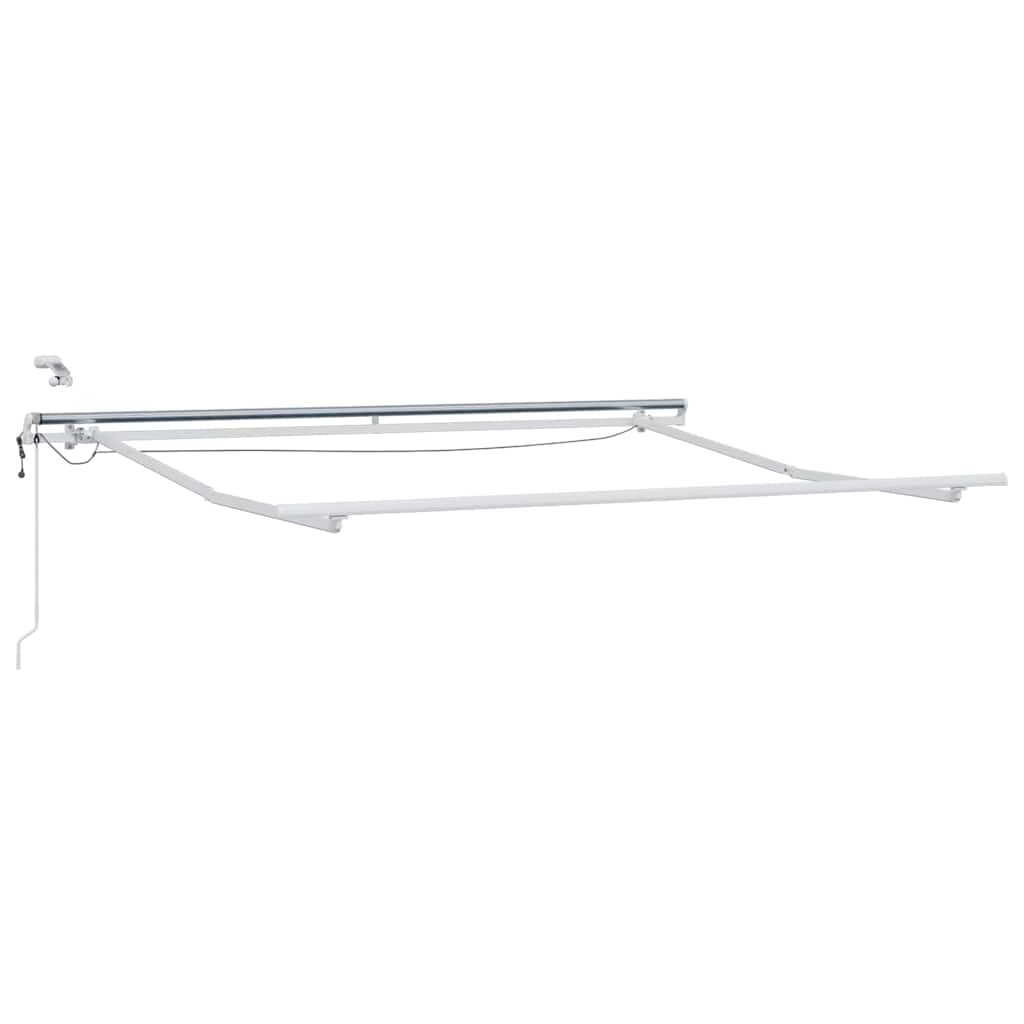 Vidaxxl Seitengestell weiß 3 x 2,5 m Aluminium