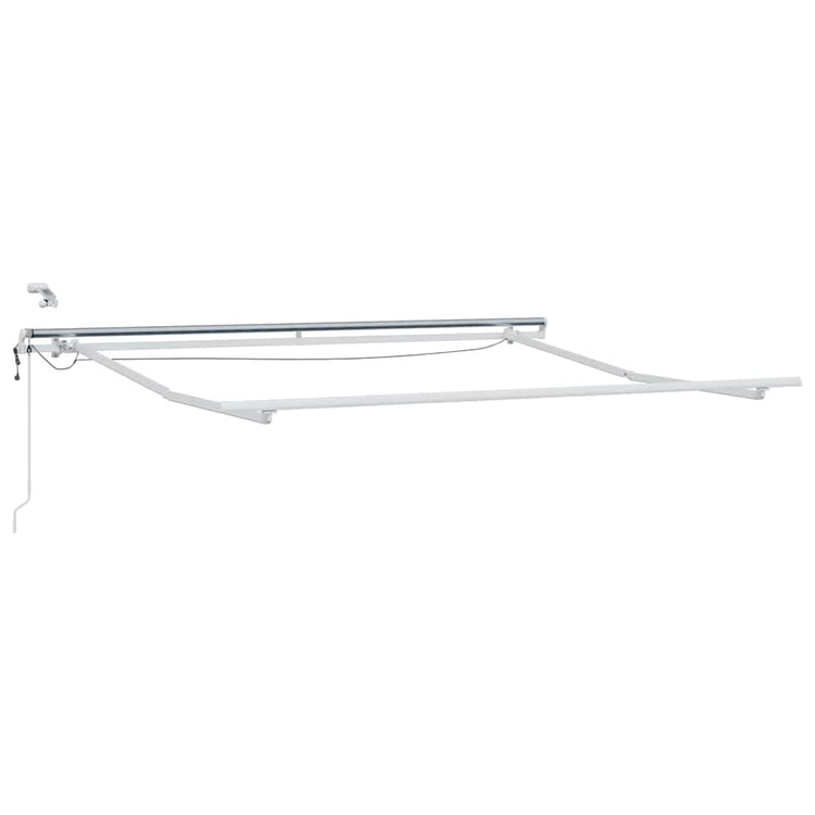 Vidaxxl Seitengestell weiß 3 x 2,5 m Aluminium