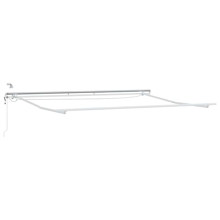 Vidaxxl Seidenrahmen mit LED-Lichtleisten weiß 400 × 300 cm Aluminium