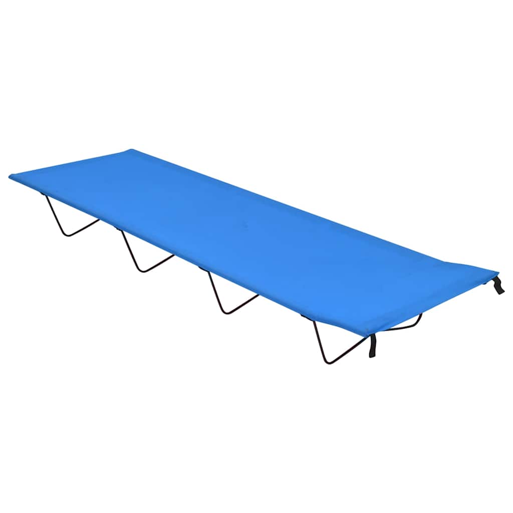 Vidaxl Campbett 180x60x19 cm Oxford Stoff und Stahlblau